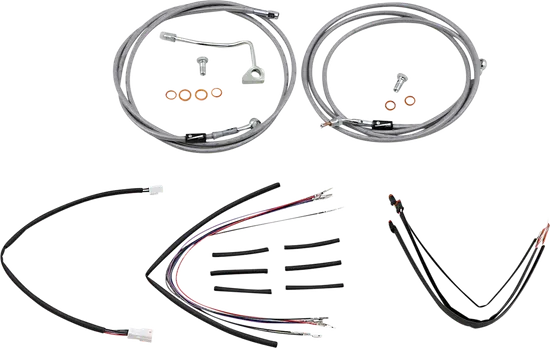 Burly 18in SS Gorilla Handlebar Controls Kit w ABS