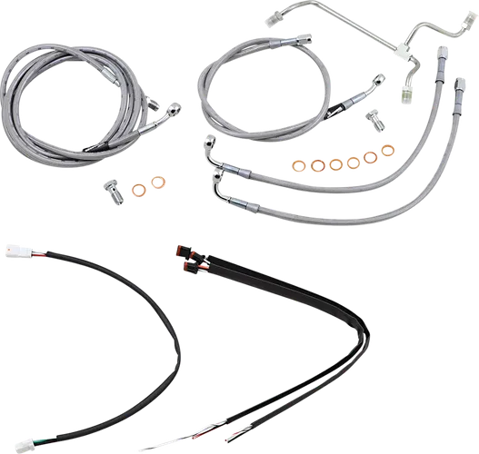 Burly 16in SS Gorilla Handlebar Controls Kit wo ABS