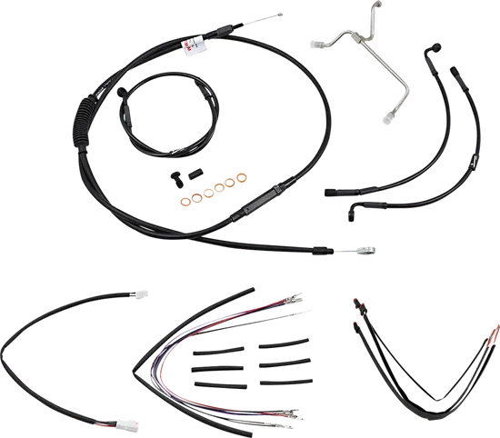 Burly 14in Black Vinyl Gorilla Control Kit wo ABS