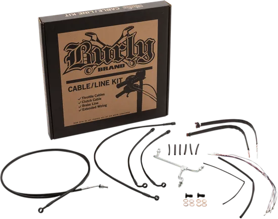 Burly 14in Black Vinyl Gorilla Control Kit wo ABS