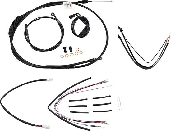 Burly 18in Black Vinyl Gorilla Control Kit wo ABS