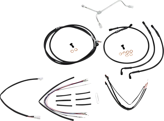 Burly 14in Black Vinyl Gorilla Control Kit wo ABS