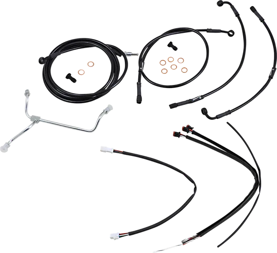 Burly 16in Black Vinyl Gorilla Control Kit wo ABS