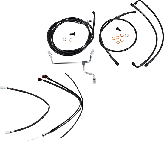 Burly 18in Black Vinyl Gorilla Control Kit wo ABS