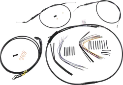 Burly 14in Black Jail Bar Controls Kit