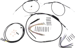 Burly 14in Black Jail Bar Controls Kit