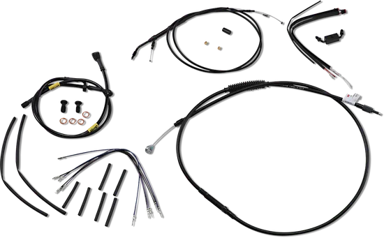 Burly 16in Black Gorilla Bar Controls Kit