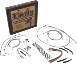 Burly 13in SS Bagger Handlebar Controls Kit w ABS