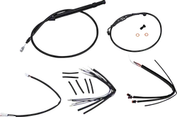 Burly 14in Black Gorilla Bar Controls Kit w ABS