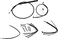 Burly 16in Black Gorilla Bar Controls Kit w ABS