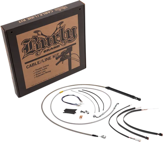 Burly 18in Stainless Steel Gorilla Bar Controls Kit w ABS