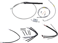 Burly 18in Stainless Steel Gorilla Bar Controls Kit w ABS