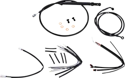 Burly 14in Black Gorilla Bar Controls Kit wo ABS