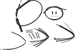 Burly 16in Black Gorilla Bar Controls Kit wo ABS