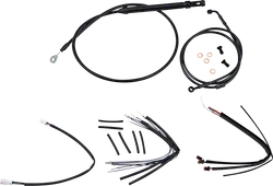 Burly 18in Black Gorilla Bar Controls Kit wo ABS