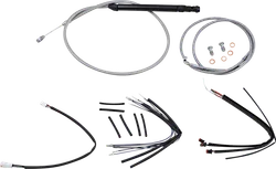 Burly 14in Stainless Steel Gorilla Bar Controls Kit wo ABS