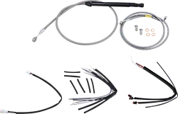 Burly 16in Stainless Steel Gorilla Bar Controls Kit wo ABS