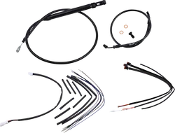 Burly 14in Black Jail Bar Controls Kit w ABS