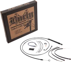 Burly 14in Black Jail Bar Controls Kit w ABS