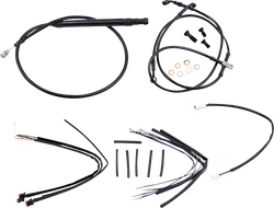 Burly 14in Black Jail Bar Controls Kit