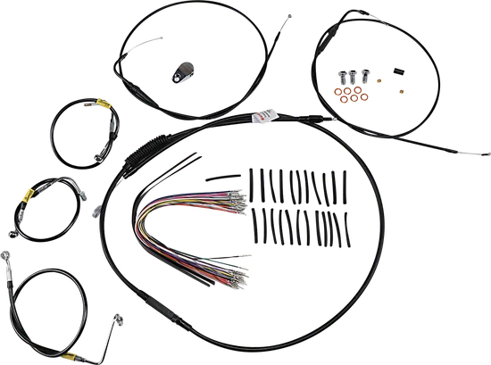 Burly 13in Black Bagger Bar Control Kit wo Cruise