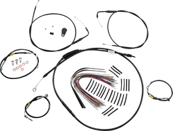 Burly 15in Black Bagger Bar Control Kit wo Cruise