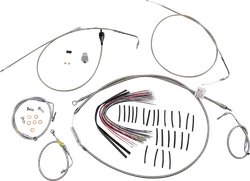 Burly 15in Stainless Steel Bagger Bar Control Kit w Cruise