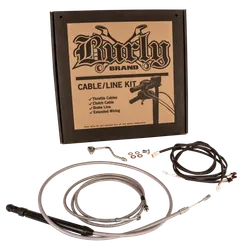 Burly Stainless Steel 14in Handlebar Controls Kit