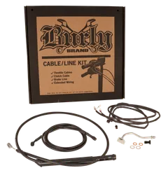 Burly Black 13in Handlebar Controls Kit