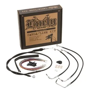 Burly Black 15in Handlebar Controls Kit