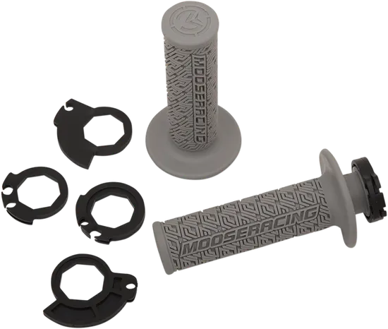 Moose 36 Series Gray Silver Lock On Grips 1