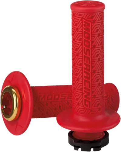 Moose 36 Series Red Gold Lock On Grips