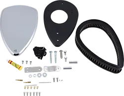 Baron Smooth Big Air Kit Cleaner Filter Assembly Chrome Washable