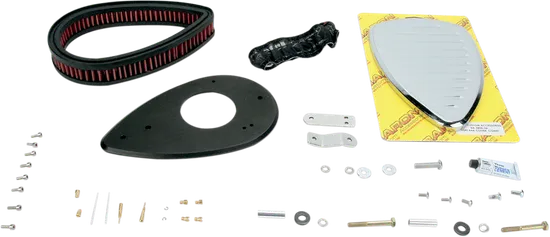 Baron Comet Big Air Kit Cleaner Filter Assembly Chrome Washable