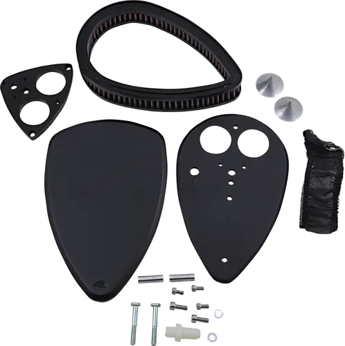 Baron Smooth Big Air Kit Cleaner Filter Assembly Black Washable