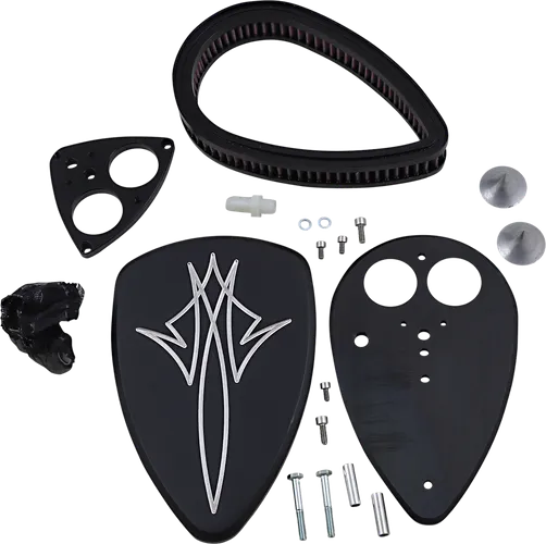 Baron Pinstripe Big Air Kit Cleaner Filter Assembly Black Washable