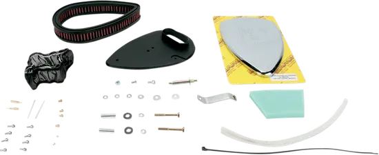 Baron Smooth Big Air Kit Cleaner Filter Assembly Chrome Washable