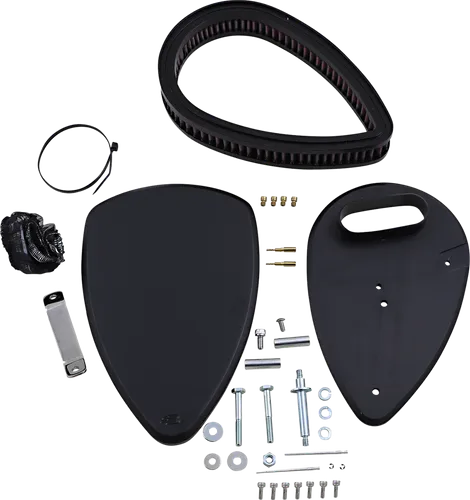 Baron Smooth Big Air Kit Cleaner Filter Assembly Black Washable