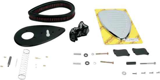 Baron Comet Big Air Kit Cleaner Filter Assembly Chrome Washable