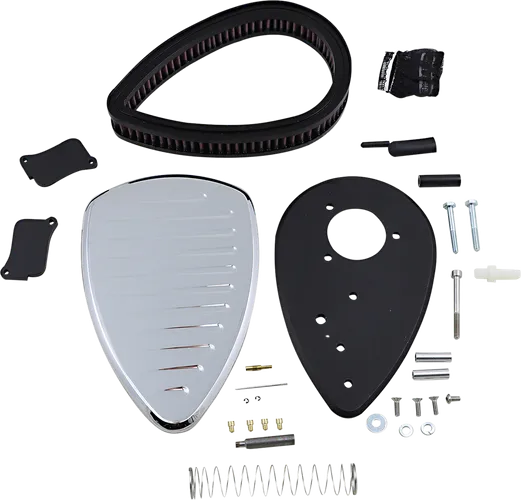 Baron Comet Big Air Kit Cleaner Filter Assembly Chrome Washable