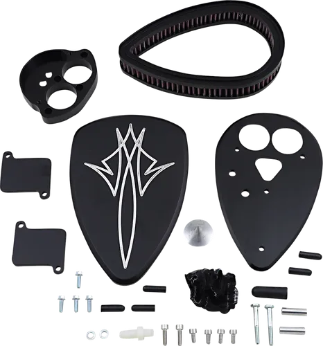 Baron Pinstripe Big Air Kit Cleaner Filter Assembly Black Washable