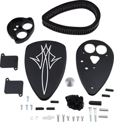 Baron Pinstripe Big Air Kit Cleaner Filter Assembly Black Washable