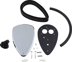 Baron Smooth Big Air Kit Cleaner Filter Assembly Chrome Washable