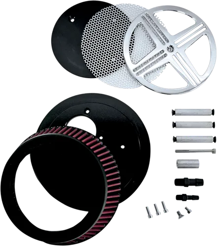 Baron xXx Big Air Kit Cleaner Filter Assembly Chrome Washable