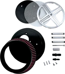 Baron xXx Big Air Kit Cleaner Filter Assembly Chrome Washable