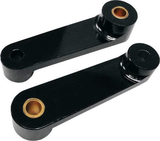 Baron Rear Shock Drop Bracket Lowering Kit Black Lowers 2in.