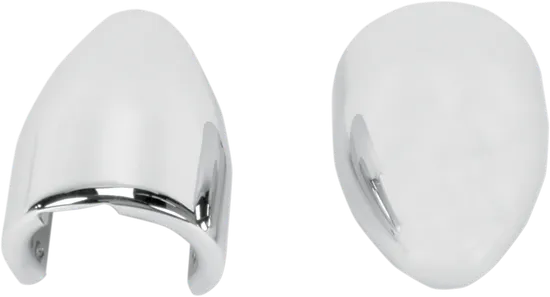 Baron Fork Bullets Front Axle Cap Nut Covers Pair Aluminum Chrome