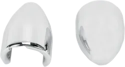 Baron Fork Bullets Front Axle Cap Nut Covers Pair Aluminum Chrome