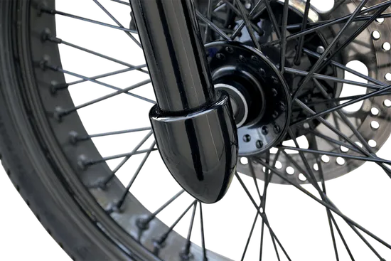 Baron Fork Bullets Front Axle Cap Nut Covers Pair Aluminum Black