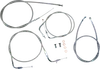 Baron Handlebar Control Cable Kit Clutch Brake Line 15-17in. SS